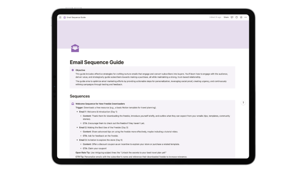 Email Sequence Guide