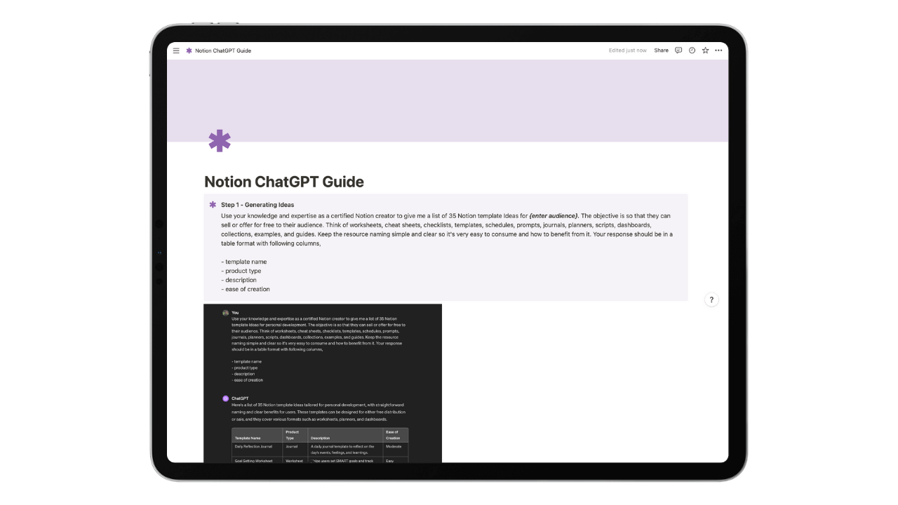 Notion ChatGPT Guide