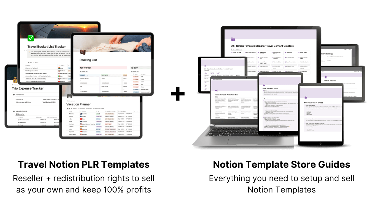 Notion PLR Travel Bundle